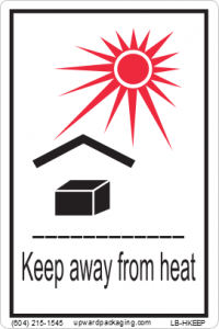 keep away from heat label, organic peroxide heat label, organic peroxide handling label