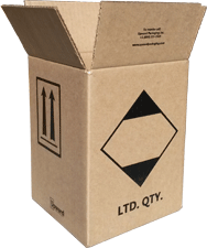 limited quantity box, ltd qty packaging, exempt packaging, ltd qty box