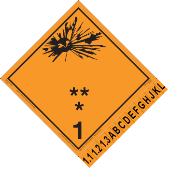 NMC DL82BUV25 2212 9 Dangerous Goods Dot Placard Sign 
