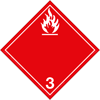 Standard-Placard, Flammable Liquid, Dangerous Goods, Hazmat