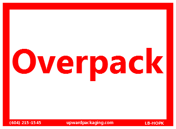 overpack label, overpack marking, overpack placard, overpack sticker