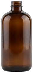 16 oz. Amber Boston Round Bottle - 473mL amber glass bottle with 28/400 phenolic cap 16 oz amber boston round bottle, 473mL amber glass bottle, small amber boston round glass bottles, dangerous goods inner packaging