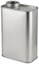 32 oz. / quart F-Style Tin (IP-TF32D) - approx. 1L tinplate steel can, 1 3/4" Delta opening 32 oz / quart F-style tin, part no. IP-TF32D, 1 litre tinplate steel can with 1 3/4" Delta opening