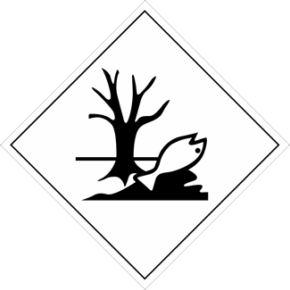 marine pollutant placard, marine pollutant mark, environmentally hazardous substance placard